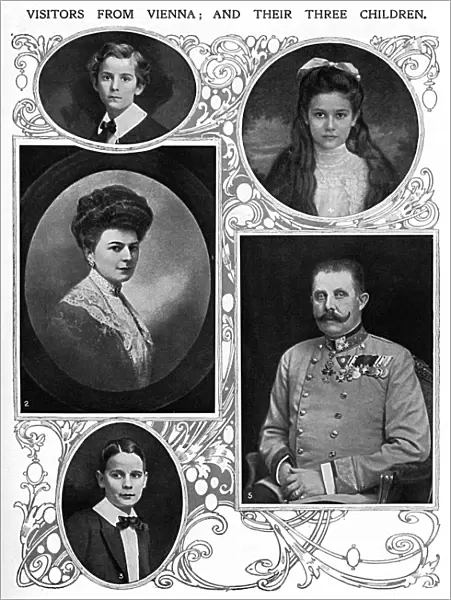 Archduke Franz Ferdinand & family, visit to England, 1913