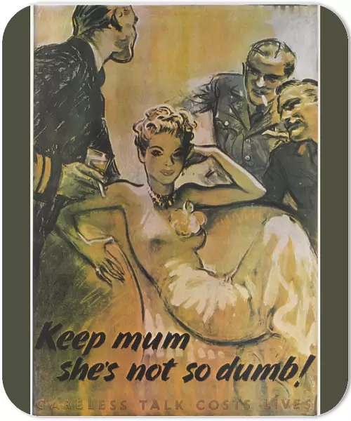 WW2 Poster -- Keep mum, shes not so dumb