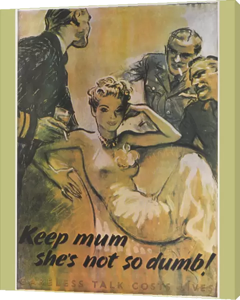 WW2 Poster -- Keep mum, shes not so dumb