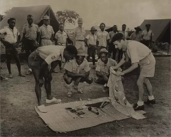 Boy scouts of the Belgian Congo, Central Africa