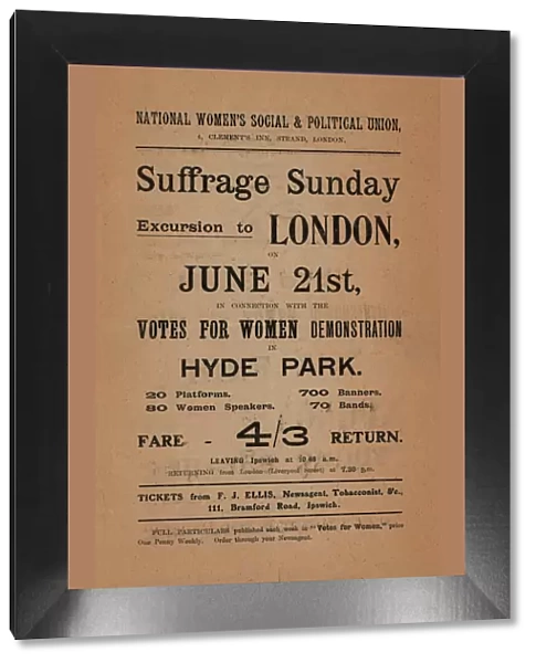 Suffragette Demonstration Hyde Park 1908