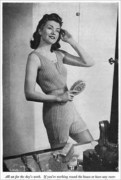 Everyday knitted underwear, circa 1941
