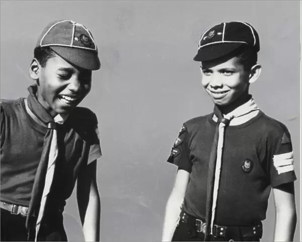 Two cub scouts from British Guyana, South America
