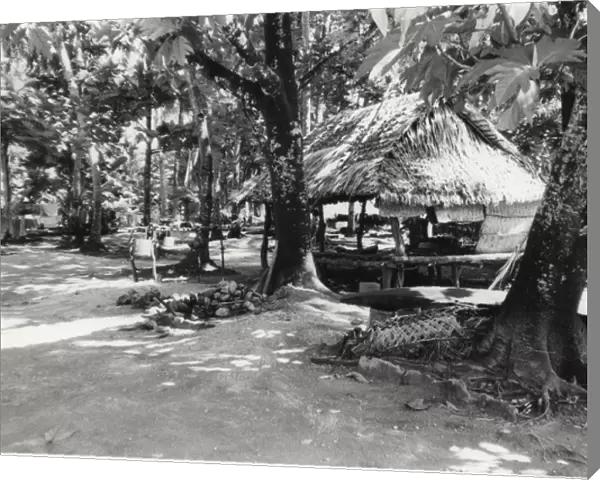 Village in Tuvalu, Gilbert Islands, Pacific
