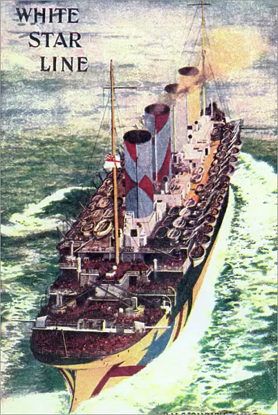 RMS Olympic, cruise ship of the White Star Line, WW1