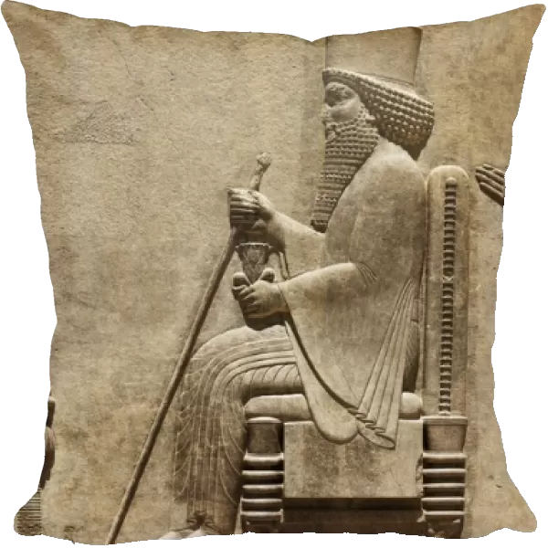 Darius I on his throne. Persian Art