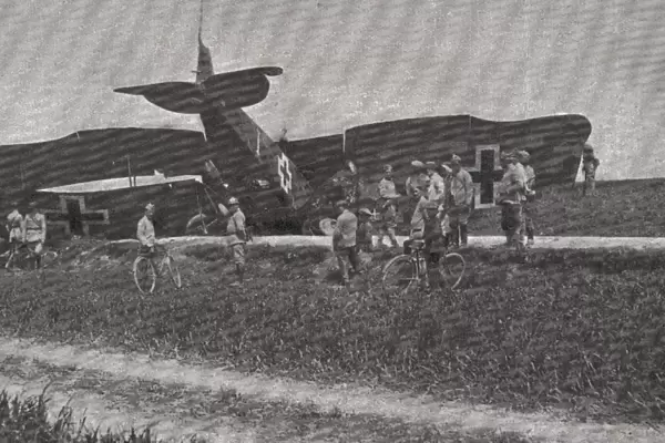 First World War (1918). German plane Halberstadt