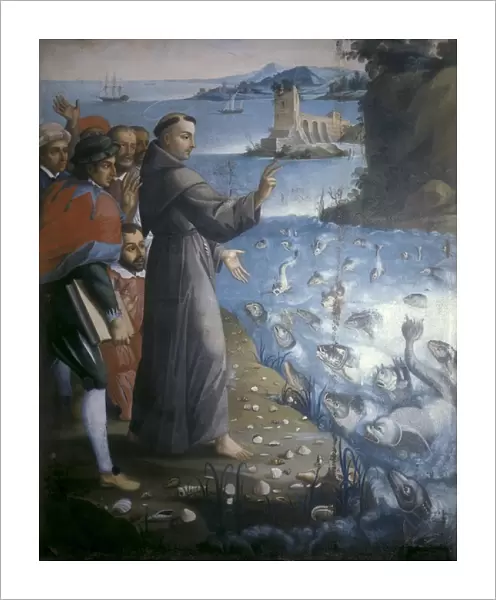 Saint Anthony of Padua preaching to the fishes