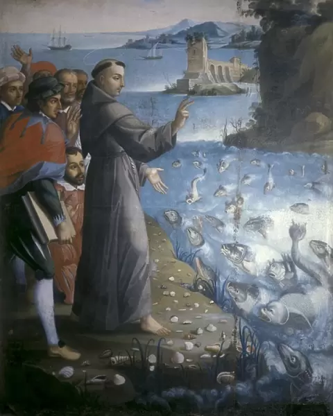 Saint Anthony of Padua preaching to the fishes