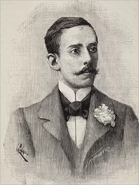 SANTOS DUMONT, Alberto (1873-1932). Brazilian aviator