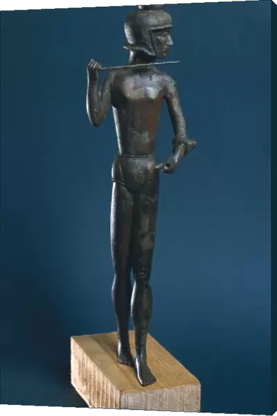 Etruscan warrior. 4th c. BC. Etruscan art. Sculpture