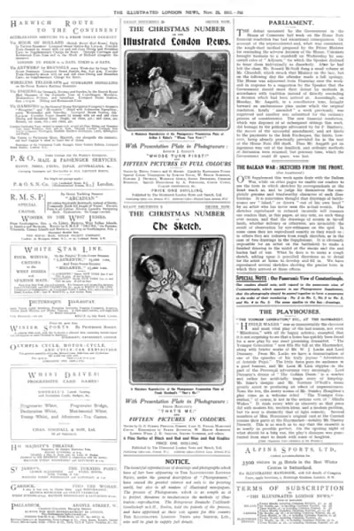 Page from The Illustrated London News, 23rd November 1912