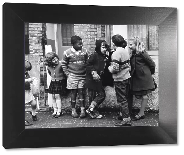 Group of children on a Balham street, SW London