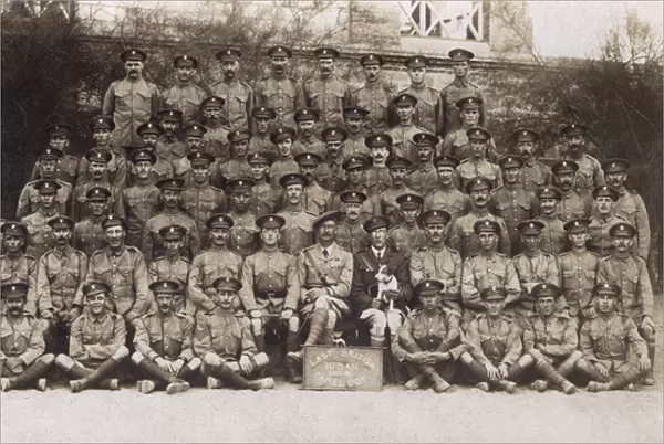 Group photo, Last British Camel Company, Sudan, WW1