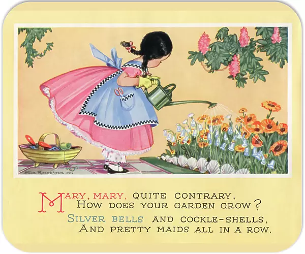 The nursery rhyme, Mary, Mary, quite contrary