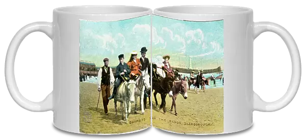 Donkeys on the Sands, Scarborough, Yorkshire