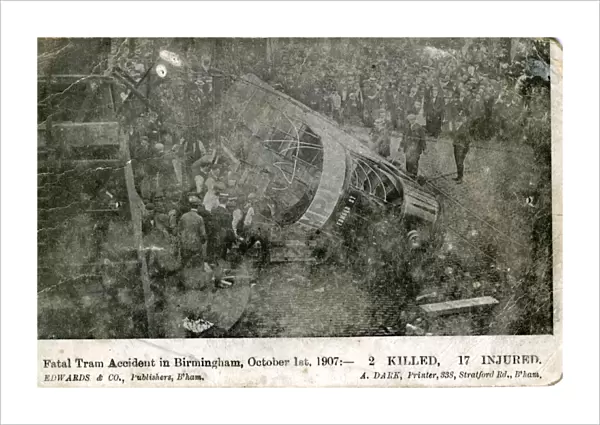 Tram Accident, Deritend - Camp Hill, Warwickshire`