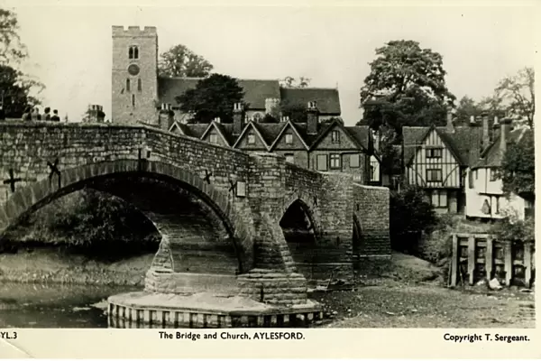 The Bridge & Church, Aylesford, Kent