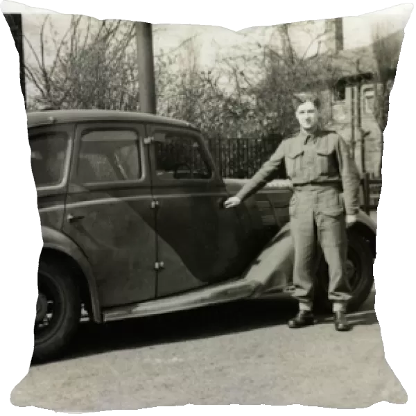 World War Two Soldier & Morris 10-4 Staff Car