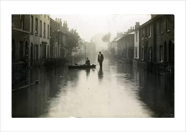 Flooded Street, Thought to be Lowestoft, Suffolk