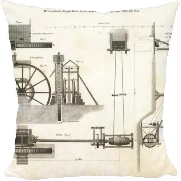 John Smeatons water gin winding engine, 19th century