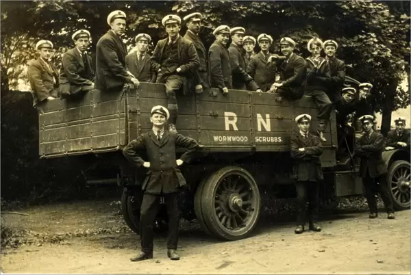 World War One Royal Navy Truck  /  Lorry, Wormwood Scrubs