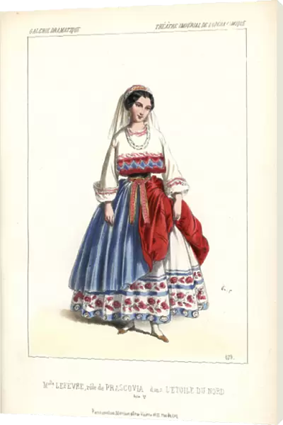 Mlle Lefevre as Prascovia in L Etoile du Nord