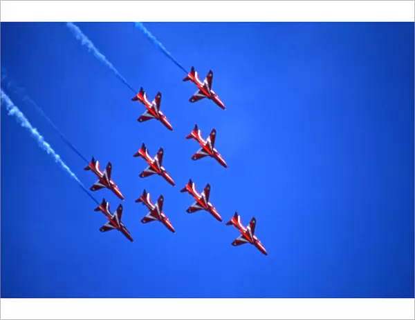 BAe Systems Hawks RAF Red Arrows Tornado formation