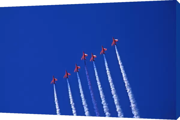 Folland Gnats RAF Red Arrows formation Edinburgh 1971