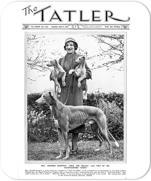 Tatler cover - Mrs Arundel Kempton & Mick the Miller