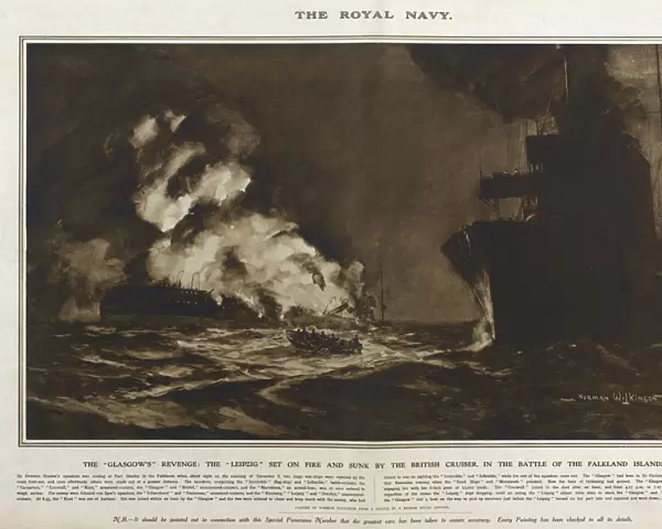 HMS Glasgow in Great War Deeds, WW1