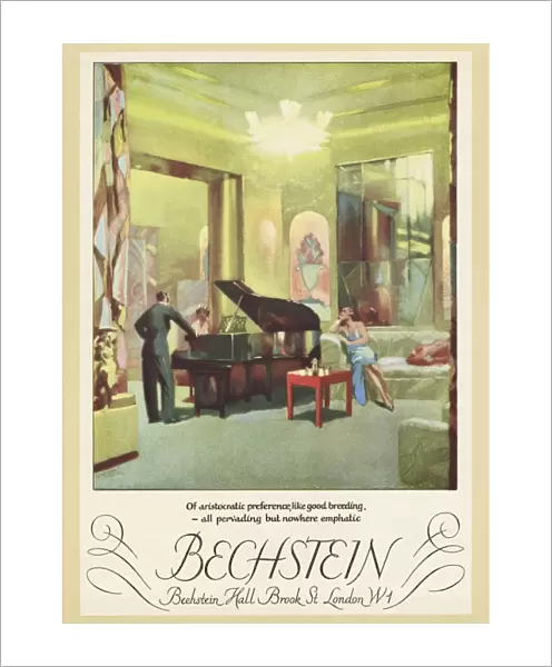 Advertisement for Bechstein Hall, Brook Street, London