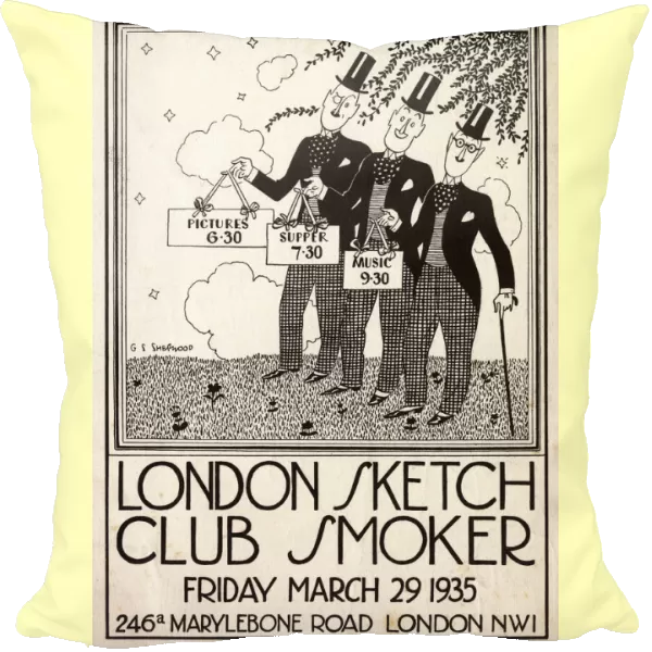 Leaflet, London Sketch Club Smoker, March 1935