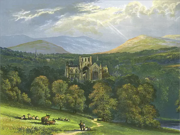 Melrose Abbey, Roxburghshire, Scotland