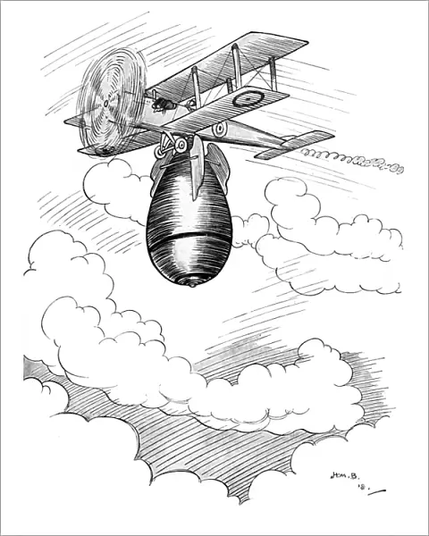 R. A. F, The Specialist, WW1, cartoon, H. M Bateman