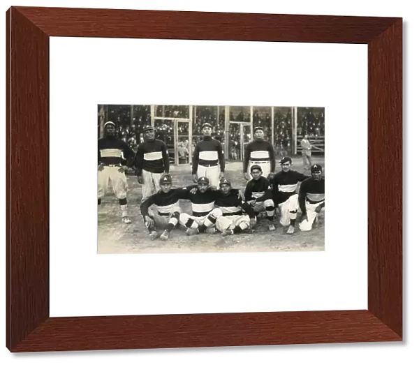 Group photo, black baseball team, USA