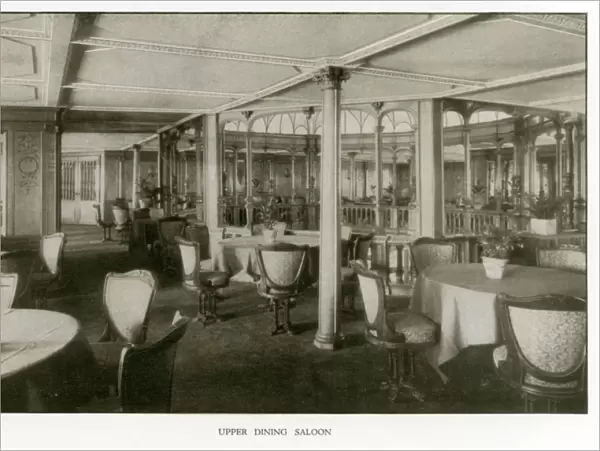 The Cunard Liner RMS Mauretania - Upper Dining Saloon