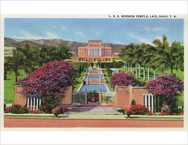 Mormon Temple, Laie, Oahu, Hawaii, USA