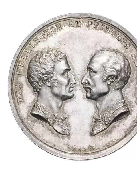 Medal commemorating Wellington and von Blucher