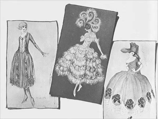 Three sketches by Marcelle De Saint Martin