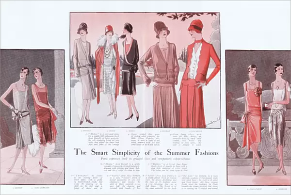 Smart Simplicity of Parisian Summer Fashions, 1927