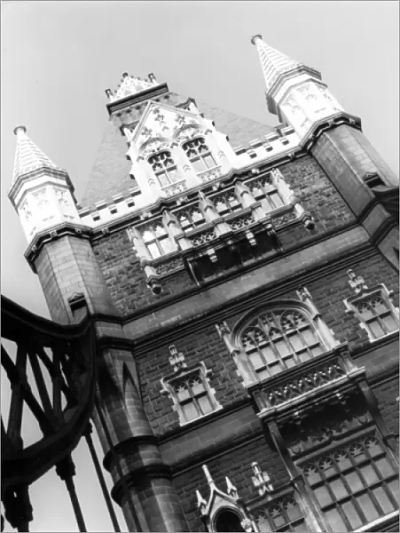 Angle photograph of one of the Towers, Tower Bridge, London