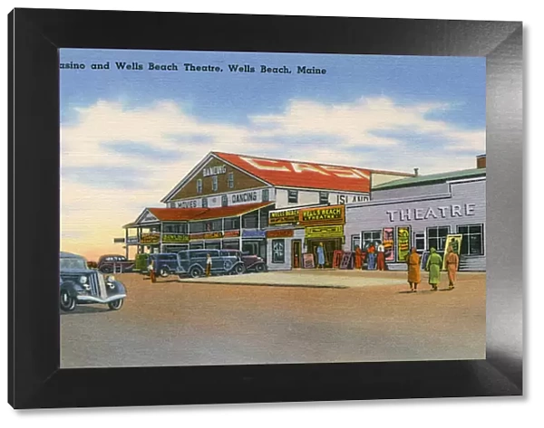 Casino and Wells Beach Theatre, Wells Beach, Maine, USA