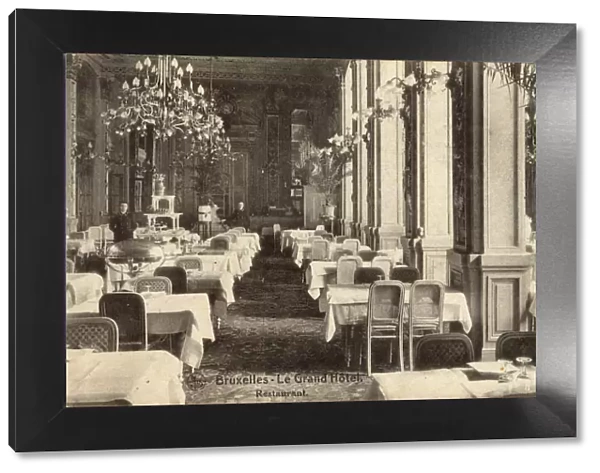 Restaurant of the Grand Hotel, Brussels, Belgium