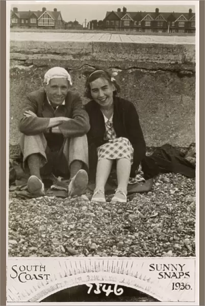 Couple on a South Coast beach