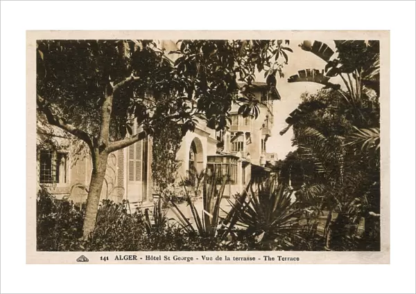 Hotel St George, view of the Terrace, Algiers, Algeria
