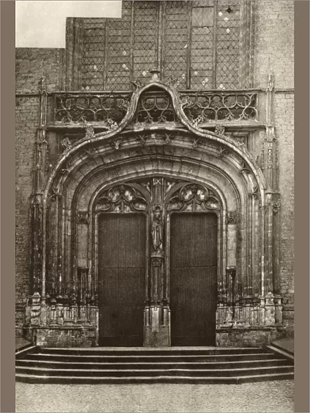 Doorway, Church of Notre Dame, Malines (Mechelen), Belgium
