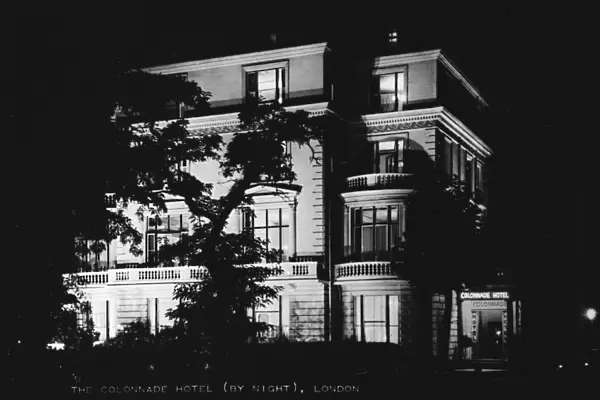 Colonnade Hotel by night, Maida Vale, London