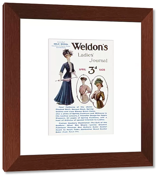 Weldon. Advertising postcard for Weldons Ladies Journal.Date: 1908