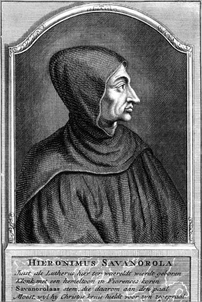 Italian Friar and Preacher Girolamo Savonarola